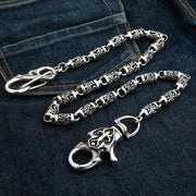 Sterling Silver Tribal Roller Wallet Chain
