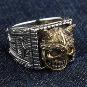 Viking Skull Ring for Men